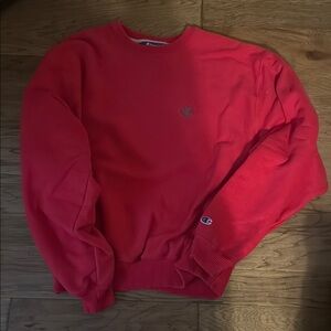 Champion Men's Vibrant Red Crewneck Sweater